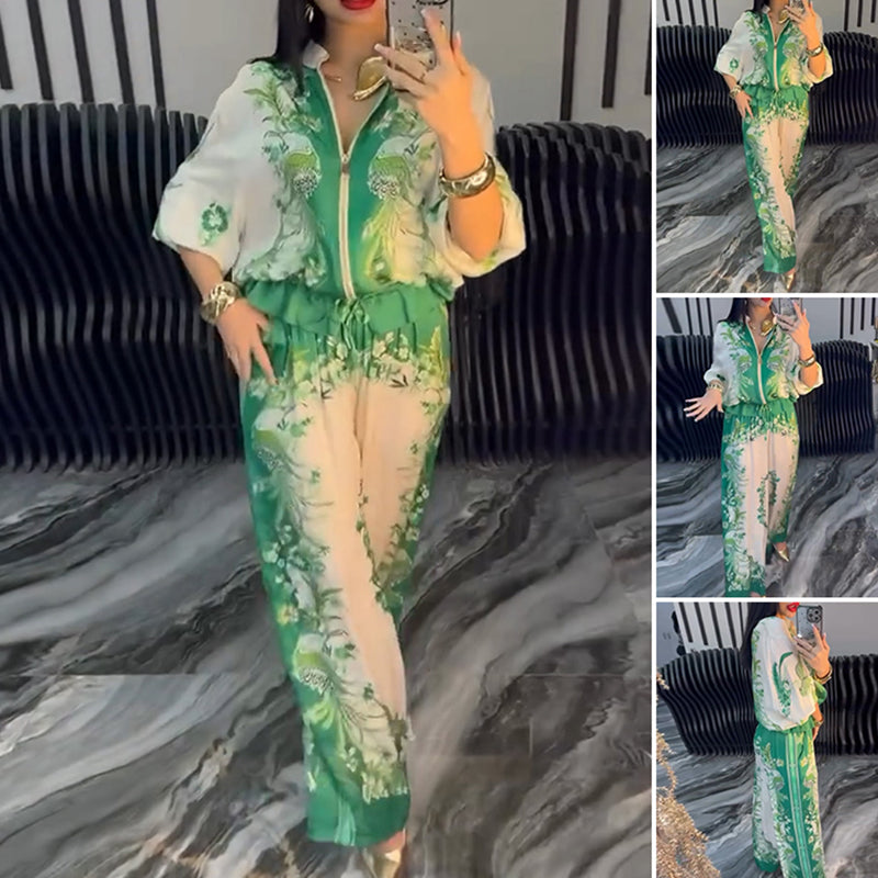 Sunmi - Elegantes Zweiteiliges Satz Mit Reißverschluss